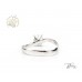  Нестандартен  Пръстен с Лабораторен Диамант 14К Бяло Злато  Bloom Jewellery